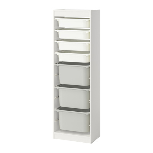 TROFAST, hirsla með kössum