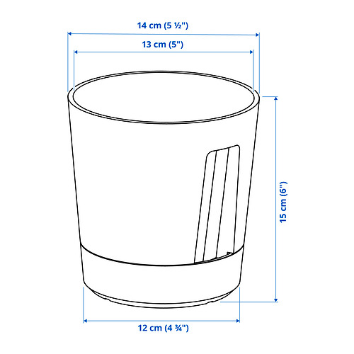VÅRDTRÄD self-watering plant pot
