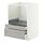 METOD/MAXIMERA, base cabinet f combi micro/drawers