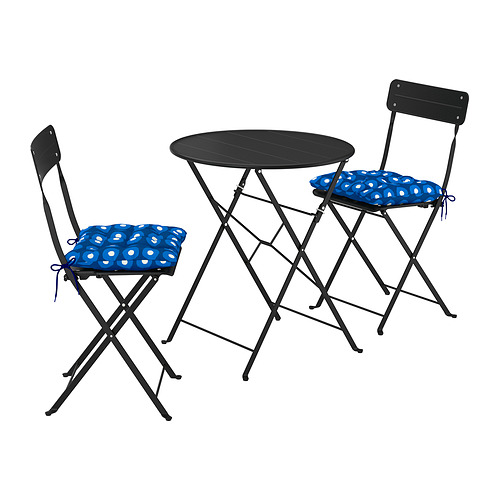 SUNDSÖ, table and 2 folding chairs