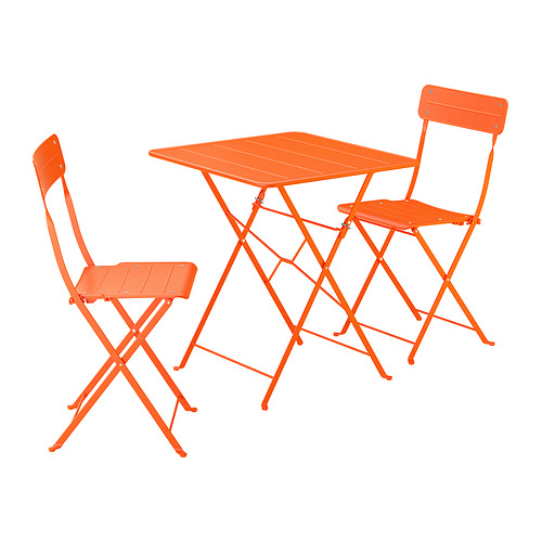 SUNDSÖ, table and 2 folding chairs