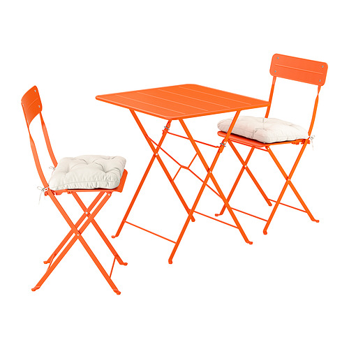 SUNDSÖ, table and 2 folding chairs