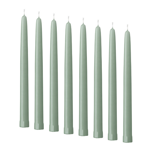 KLOKHET, unscented taper candle