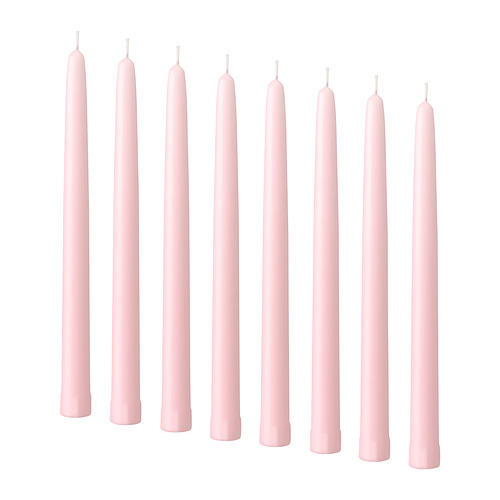 KLOKHET, unscented taper candle
