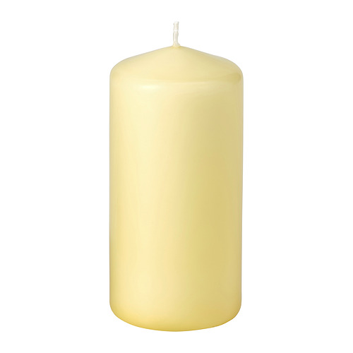 DAGLIGEN, unscented pillar candle