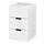 NORDLI, modular chest of 2 drawers