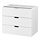 NORDLI, modular chest of 2 drawers