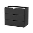 NORDLI modular chest of 3 drawers 