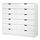 NORDLI, chest of 8 drawers