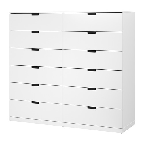 NORDLI, chest of 12 drawers