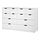 NORDLI, chest of 10 drawers