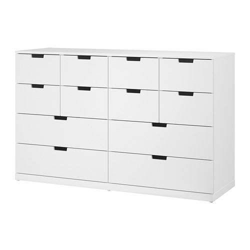 NORDLI, chest of 12 drawers