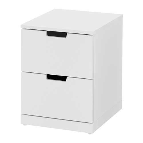 NORDLI, chest of 2 drawers