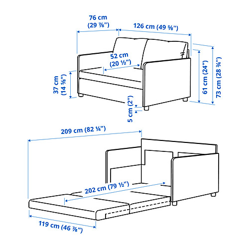 FRIDHULT sofa-bed