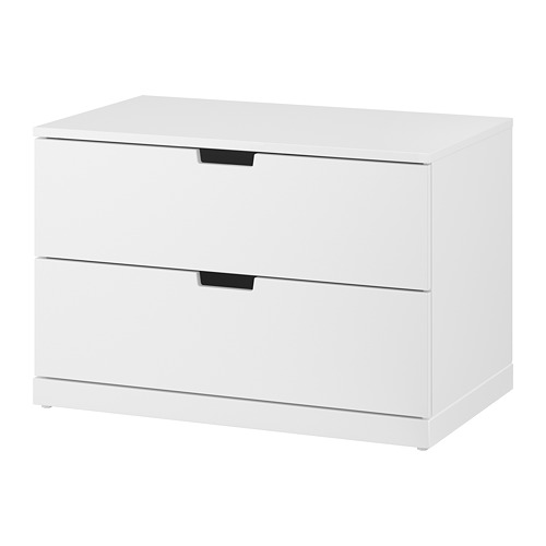 NORDLI, chest of 2 drawers