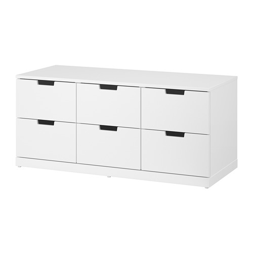 NORDLI, chest of 6 drawers