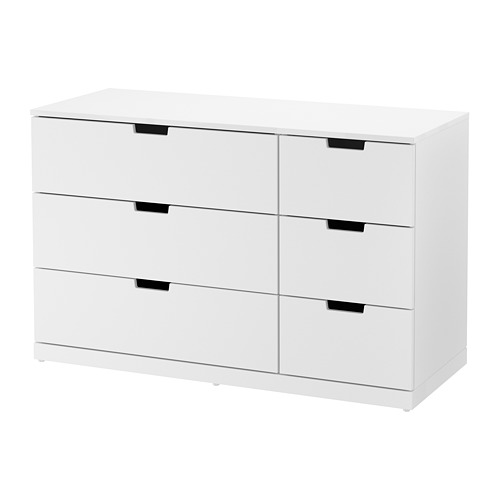 NORDLI, chest of 6 drawers