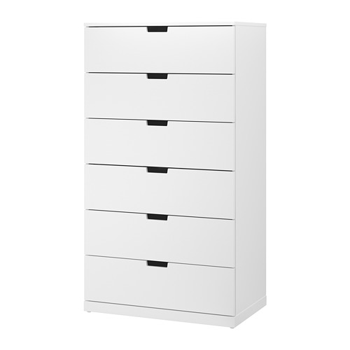 NORDLI, kommóða, sex skúffur