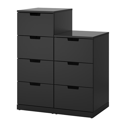 NORDLI kommóða, sjö skúffur