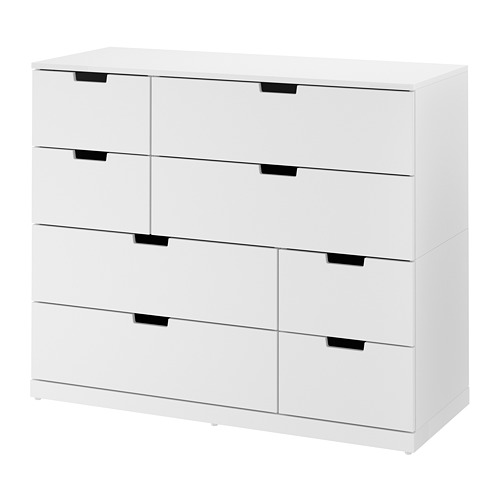 NORDLI, chest of 8 drawers