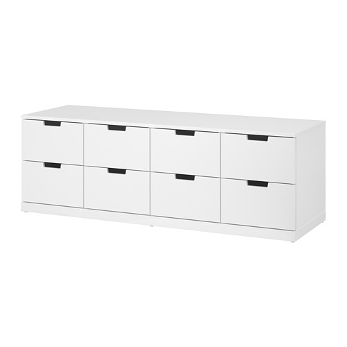 NORDLI, chest of 8 drawers