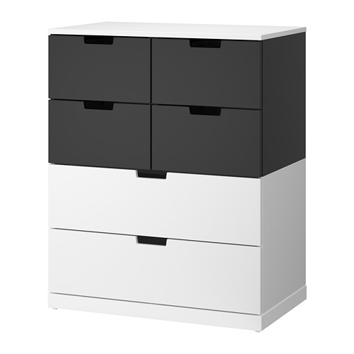 NORDLI, kommóða, sex skúffur