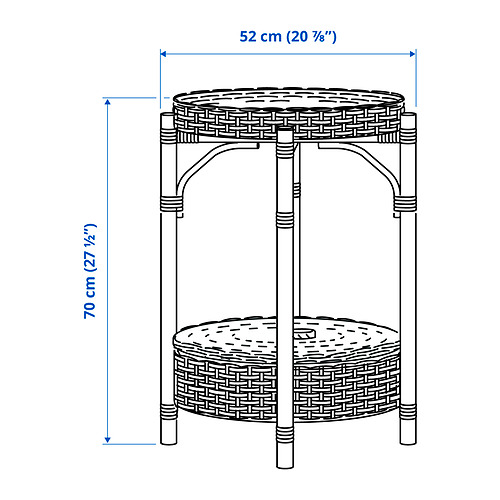 TOLKNING bedside table