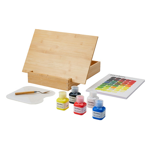 SOLFÅGEL, 3-piece painting set