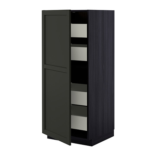 METOD/MAXIMERA high cabinet with drawers