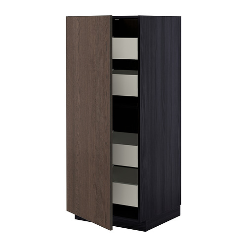 METOD/MAXIMERA high cabinet with drawers