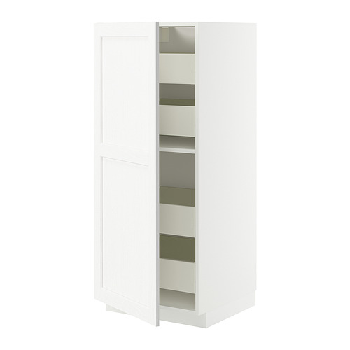 METOD/MAXIMERA high cabinet with drawers