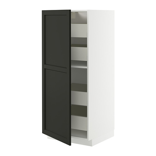 METOD/MAXIMERA high cabinet with drawers
