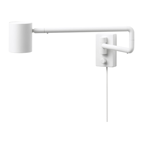 NYMÅNE wall lamp with swing arm