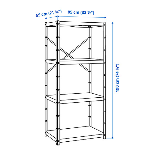 BROR storage w shelves/cabinet/trolley