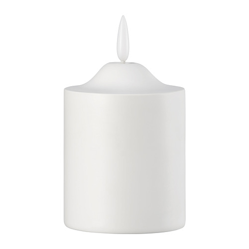 SMÅLOM, LED pillar candle