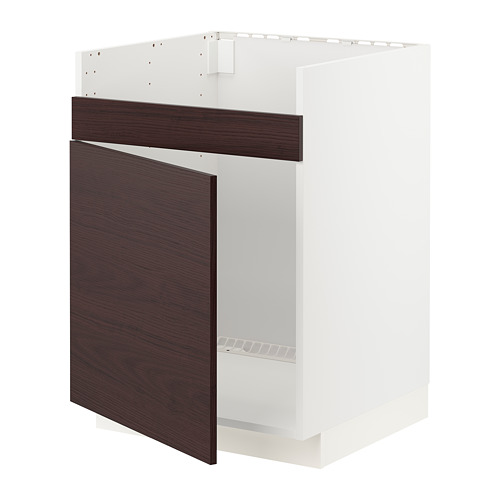 METOD, base cab f HAVSEN single bowl sink