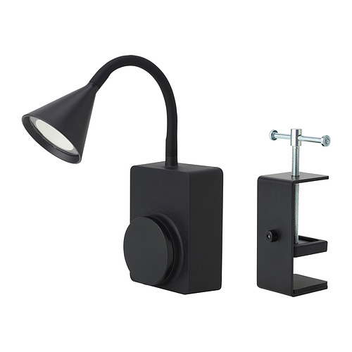 TÅGVIRKE LED spotlight and clamp