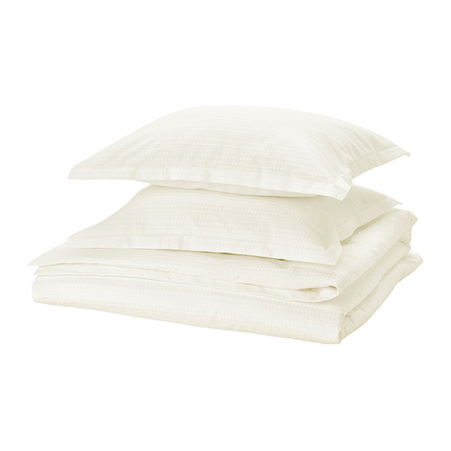 LUKTVICKER, duvet cover and 2 pillowcases