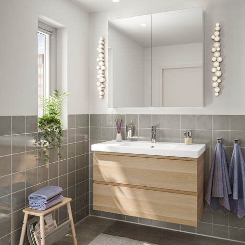 GODMORGON/ODENSVIK, bathroom furniture, set of 4