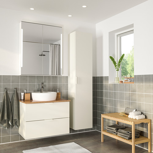 GODMORGON/TOLKEN/TÖRNVIKEN, bathroom furniture, set of 6