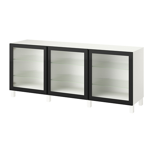 BESTÅ, hirsla með hurðum