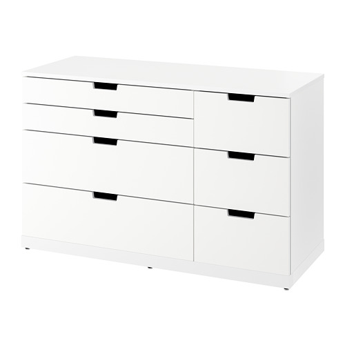 NORDLI kommóða, sjö skúffur