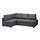 FRIHETEN/KLAGSHAMN, corner sofa-bed with storage