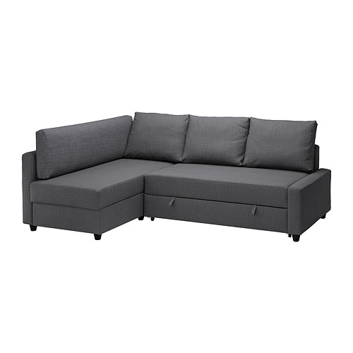 FRIHETEN/KLAGSHAMN, corner sofa-bed with storage