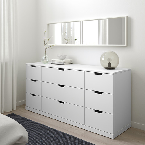 NORDLI, kommóða, níu skúffur