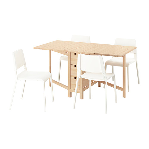 NORDEN/TEODORES, borð og fjórir stólar