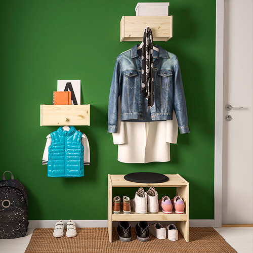 RAGGBERG, bench with shoe storage