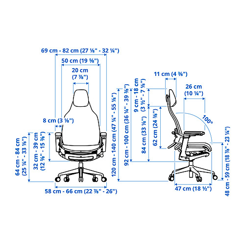 BÄSTBOLL leikjastóll