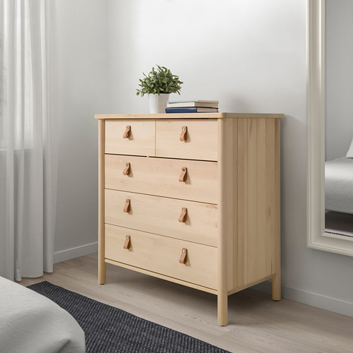BJÖRKSNÄS, chest of 5 drawers