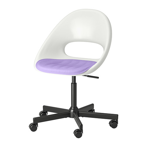 LOBERGET/MALSKÄR, swivel chair + pad